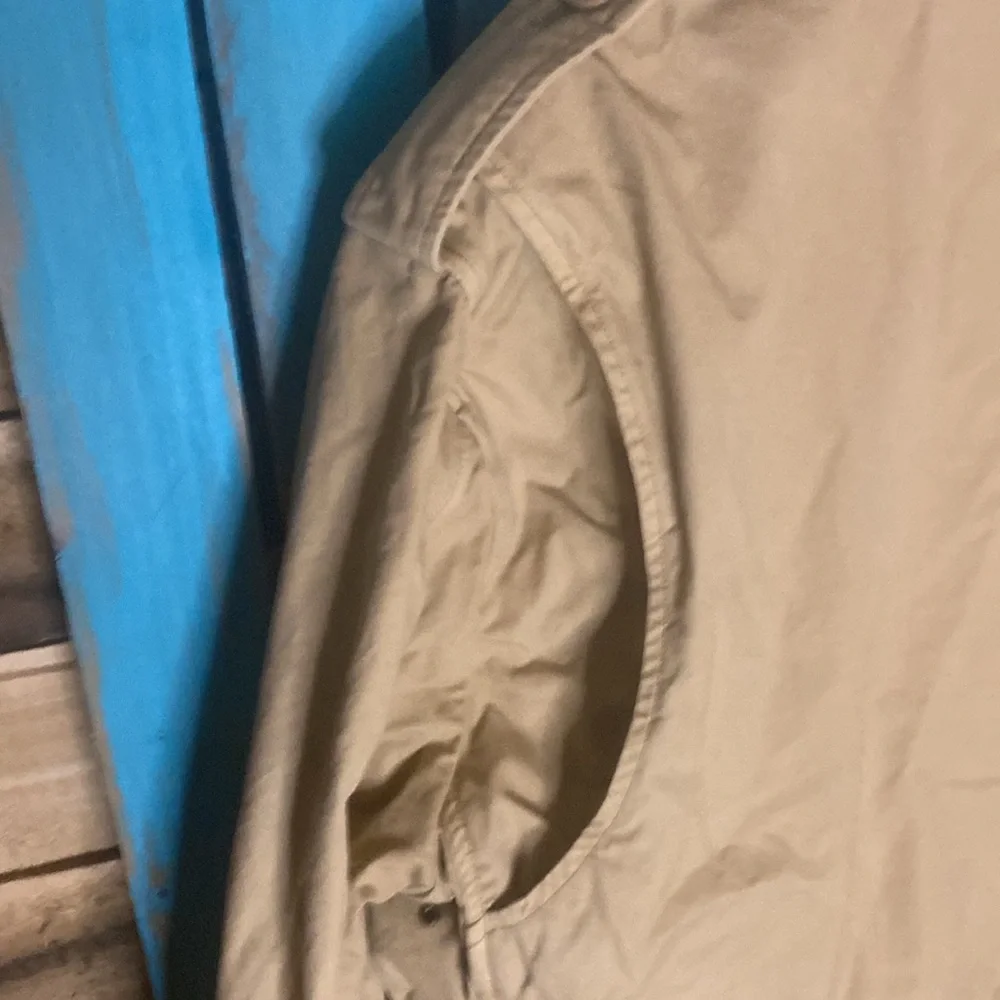 J. Crew tan chore coat size large button flap pockets